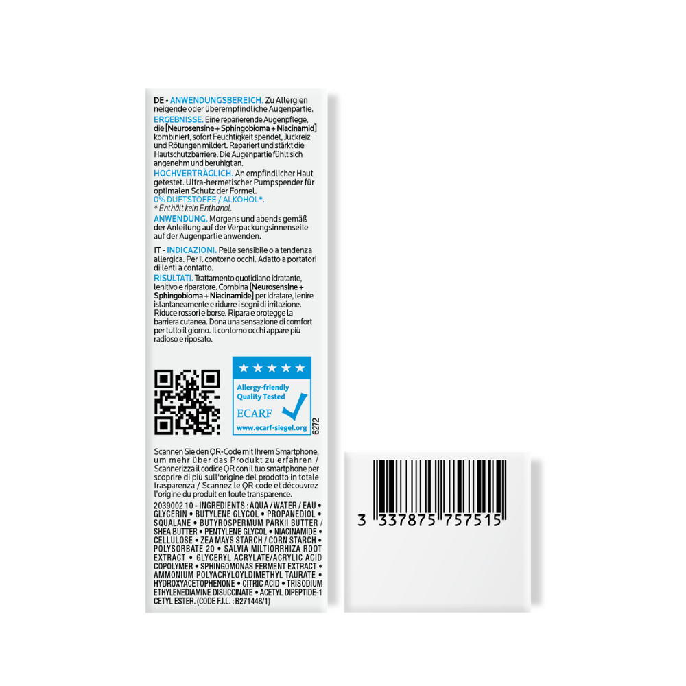 La Roche-Posay Toleriane Dermallergo Augen
