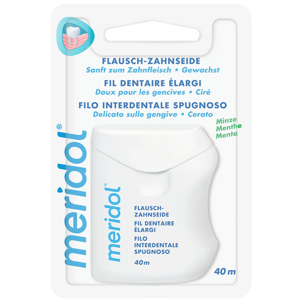 meridol Flausch-Zahnseide 40 m | نخ دندان کرکی مریدول، 40 متر