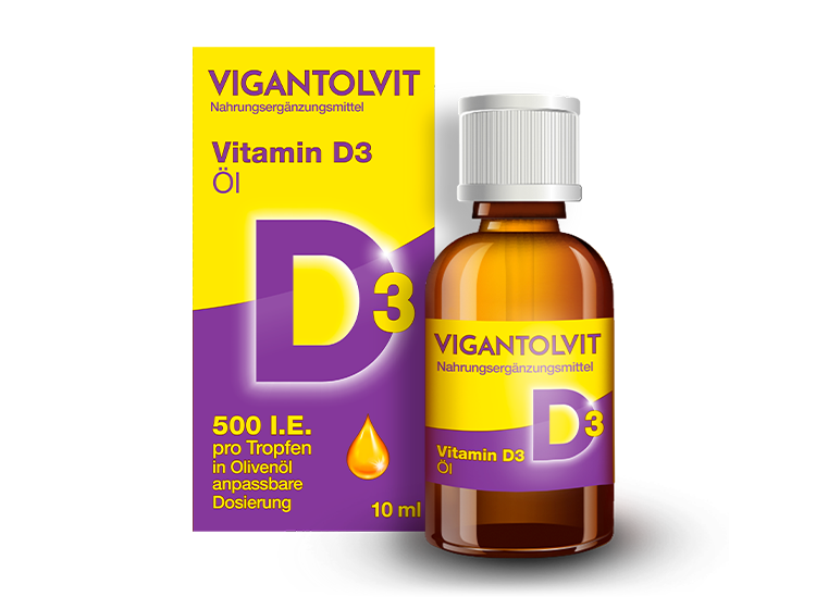 Vigantolvit Vitamin D3 Öl 500 I.E. pro Tropfen 10 ml