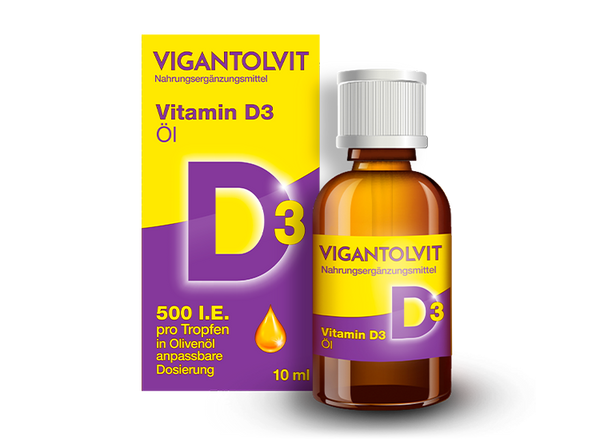 Vigantolvit Vitamin D3 Öl 500 I.E. pro Tropfen 10 ml