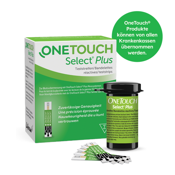 OneTouch Select Plus Blutzucker-Teststreifen 50 Stück