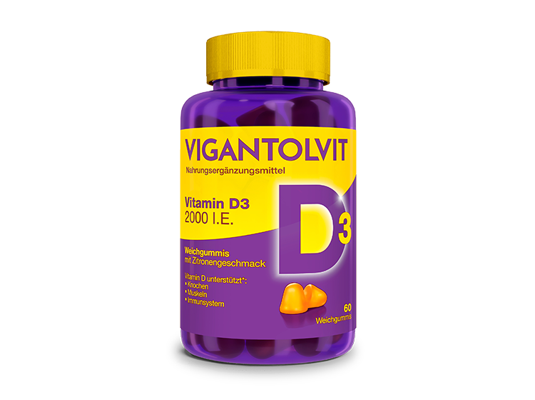 Vigantolvit Vitamin D3 2000 I.E. Weichgummis 60 Stück
