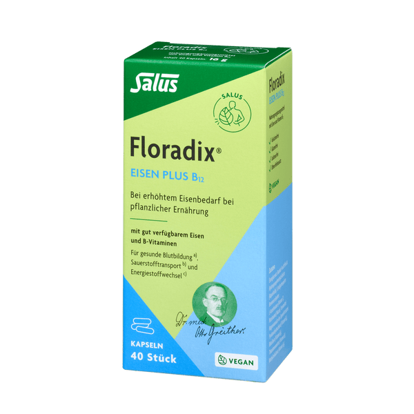 Floradix Eisen plus B12 vegan 40 Kapseln